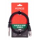 Force FMC-15/1 Профессиональный микрофонный/коммутационный шнур XLR(F) - стерео джек (TRS)