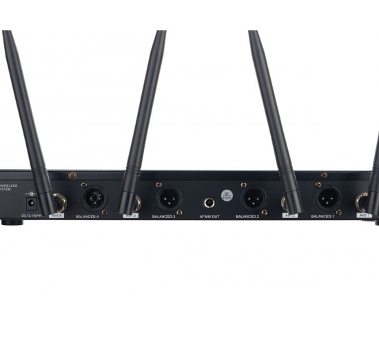 Laudio LS-Q6-4M Беспроводная микрофонная система, 4 ручных передатчика