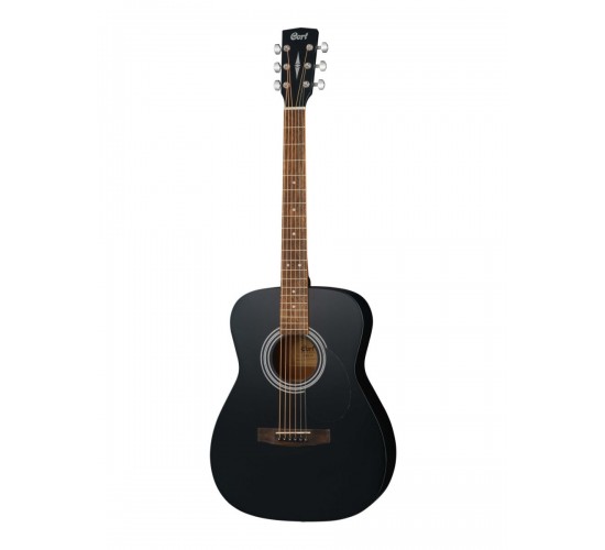 Cort AF510 BKS акустическая гитара, цвет черный матовый