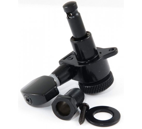 HC tuner LC721-D07 колки локовые 6 в линию, профилированные, черные