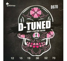 Galli D670 струны для электрогитары, серия d-tuned, Италия