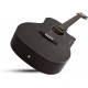 Schecter Deluxe Acoustic акустическая гитара, цвет черный, выставочный образец