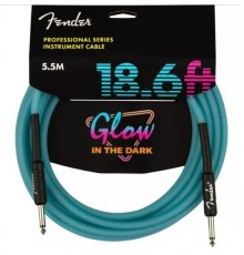 Fender 18.6' Professional Inst Glow in the Dark инструментальный кабель, Blue, 5.5м