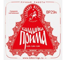 Господин Музыкант BP29N PROFI «Красная» Комплект струн для балалайки прима сталь/нейлон