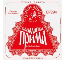 Господин Музыкант BP29N PROFI «Красная» Комплект струн для балалайки прима сталь/нейлон
