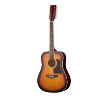 Caraya F64012-BS Акустическая 12-струнная гитара, цвет санберст