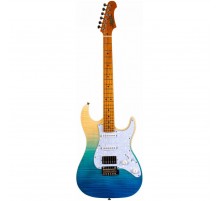 JET JS-450 TBL электрогитара, Stratocaster, HSS, tremolo, цвет прозрачный синий