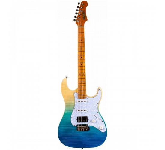 JET JS-450 TBL электрогитара, Stratocaster, HSS, tremolo, цвет прозрачный синий