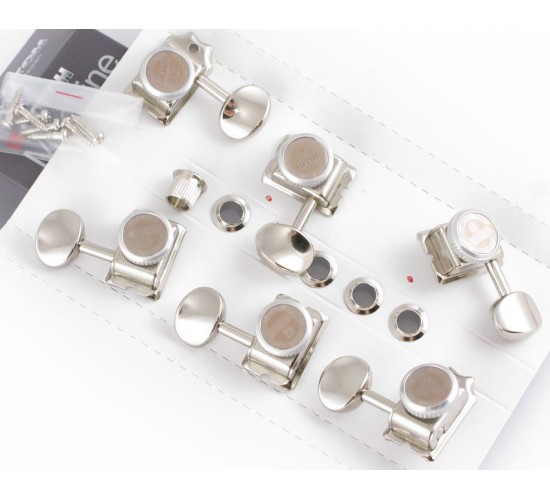 Gotoh SD91-MG-T-05M-N-(L6) колки локовые, ручной зажим, Vintage F-style, 6 в ряд, никель