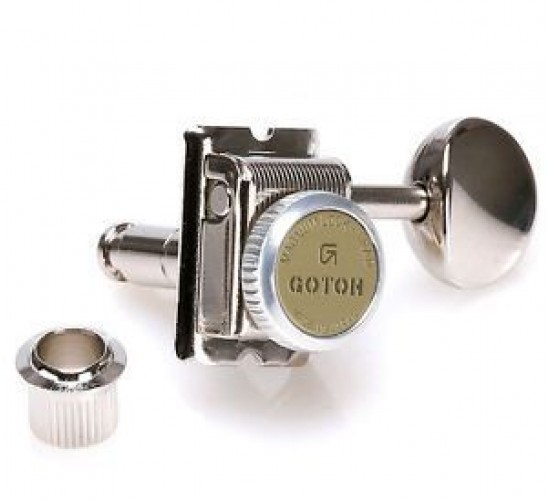 Gotoh SD91-MG-T-05M-N-(L6) колки локовые, ручной зажим, Vintage F-style, 6 в ряд, никель