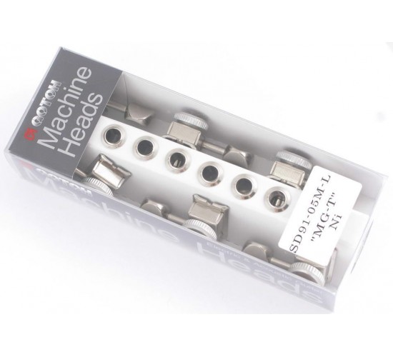 Gotoh SD91-MG-T-05M-N-(L6) колки локовые, ручной зажим, Vintage F-style, 6 в ряд, никель