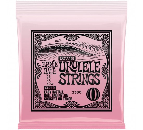 Ernie Ball 2330 струны для укулеле концерт/тенор чистый нейлон, ball end Wound G