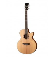 Parkwood S27-GT электроакустическая гитара, с вырезом, с чехлом, глянец