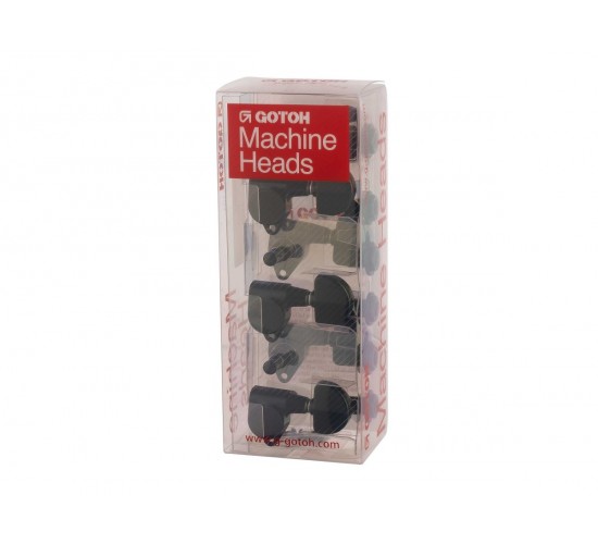 Gotoh SG301-20-B-L3+R3 Колки для гитары 3+3, черные