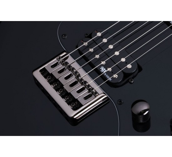 Schecter SGR BANSHEE-6 SBK электрогитара, цвет матовый черный