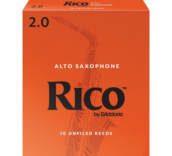 Rico RJA1020 Rico Трости для саксофона альт, размер 2.0, 10шт в упаковке