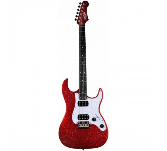 JET JS-500 RDS электрогитара, Stratocaster, корпус липа, 24 лада, HH, 1V1T, tremolo, цвет RDS