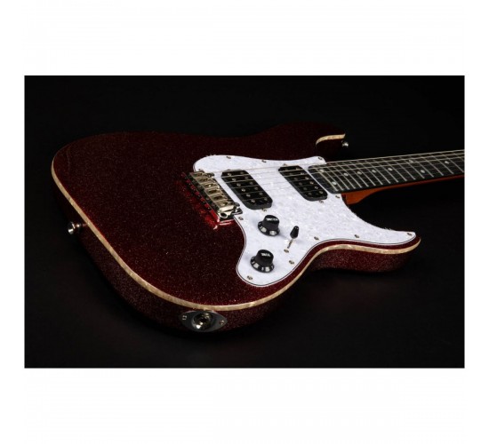 JET JS-500 RDS электрогитара, Stratocaster, корпус липа, 24 лада, HH, 1V1T, tremolo, цвет RDS