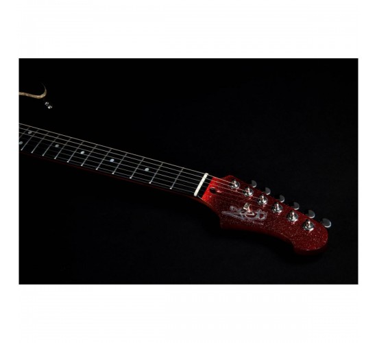 JET JS-500 RDS электрогитара, Stratocaster, корпус липа, 24 лада, HH, 1V1T, tremolo, цвет RDS
