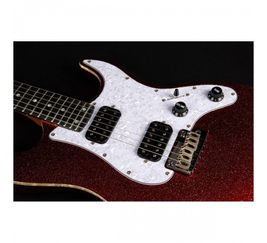JET JS-500 RDS электрогитара, Stratocaster, корпус липа, 24 лада, HH, 1V1T, tremolo, цвет RDS