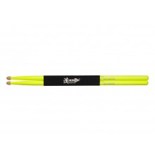 HUN 10101003009 Fluorescent Series 7A Барабанные палочки, желтые, орех гикори