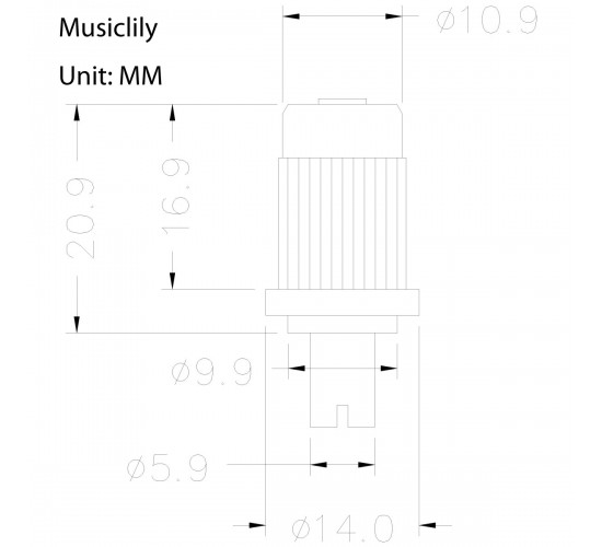 Musiclily M670 Бридж Tune-O-Matic для Gibson Les Paul, золото