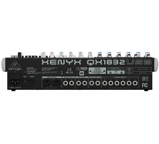 Behringer QX1832USB микшер, 18 каналов, USB/аудио интерфейс, мик предусил и компр, 9 EQ, Multi FX