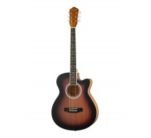 Naranda HS-4040-MAS Акустическая гитара, с вырезом, красный санберст