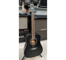 Parkwood W81-BKS TA трансакустическая гитара, черная, с чехлом УЦЕНКА