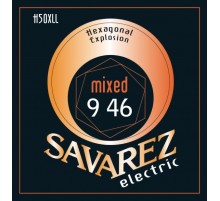 Savarez H50XLL Hexagonal Explosion Комплект струн для электрогитары, никелированные, 9-46