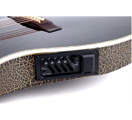 Smiger SM-4160 BK электроакустическая гитара, форма Ovation