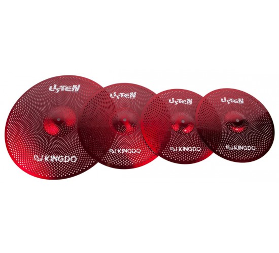 KingDo LISTEN SET 14«+16»+20" RED комплект тарелок, специальный сплав, medium, звучание тихое