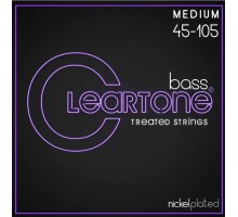 Cleartone 6445 Комплект струн для бас-гитары, никелированные, с покрытием, 45-105