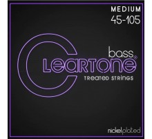 Cleartone 6445 Комплект струн для бас-гитары, никелированные, с покрытием, 45-105