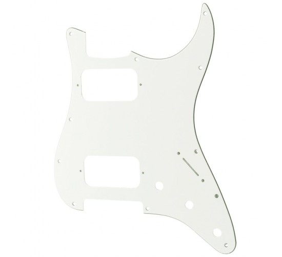 Musiclily MX2248WH Защитная накладка электрогитары Fender Stratocaster HH, 3 слоя, белая