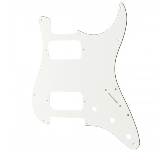 Musiclily MX2248WH Защитная накладка электрогитары Fender Stratocaster HH, 3 слоя, белая