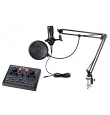 Foix V9Xpro+BM800 Набор для стрима, конференций, игровой, студийный (микрофон, звуковая карта)