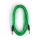 AuraSonics J63J63-5TGR гитарный кабель Jack TS 6.3мм - Jack TS 6.3мм 5м, 24AWG, 0.22мм², зеленый