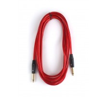 AuraSonics J63J63-5TRD гитарный кабель Jack TS 6.3мм - Jack TS 6.3мм, 5м, 24AWG, 0.22мм², красный