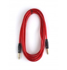 AuraSonics J63J63-5TRD гитарный кабель Jack TS 6.3мм - Jack TS 6.3мм, 5м, 24AWG, 0.22мм², красный
