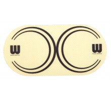 WILLIAMS WDKV-YL наклейка на бас-бочку, для двойной педали, желтая