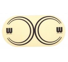 WILLIAMS WDKV-YL наклейка на бас-бочку, для двойной педали, желтая