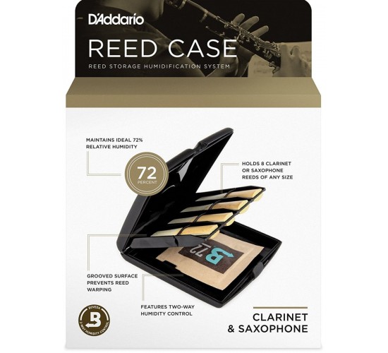 D'Addario Reed Case Кейс для хранения и поддержания влажности тростей кларнета или саксофона