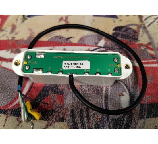 Seymour Duncan SCR-1n Cool Rails for Strat Neck White нековый мини-хамбакер для электрогитары USED