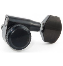 HC tuner LC221-D07 колки локовые 6 в линию на 2-х шпильках для Ibanez, черные