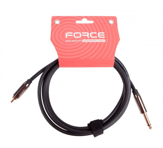 Force FLC-09/2 аудио шнур jack 1/4 " моно - RCA, 2 метра