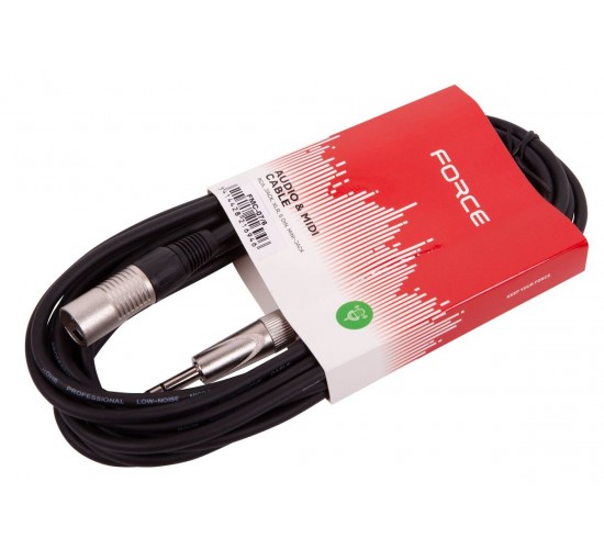 Force FMC-07/6 Шнур аудио балансный Jack 1/4 stereo-XLR(M). 6 метров