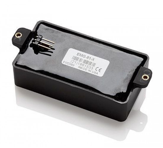 EMG 81X-CHROME звукосниматель хамбакер керамика, 2,25кГц, 1.25(1.75)В, -91дБ, 10кОм, серебрянный