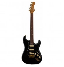 JET JS-380 BK G электрогитара, Stratocaster, цвет чёрный
