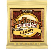 Ernie Ball 2004 струны для акуст.гитары Earthwood 80/20 Bronze Light (11-15-22w-30-42-52)